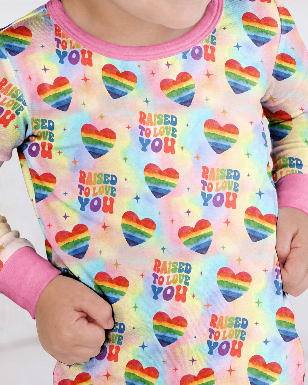 Raised To Love You Bamboo Two Piece Long Sleeve Pajama Set