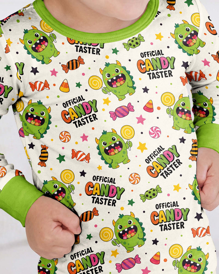 Halloween Official Candy Tester Bamboo Two Piece Long Sleeve Pajama Set