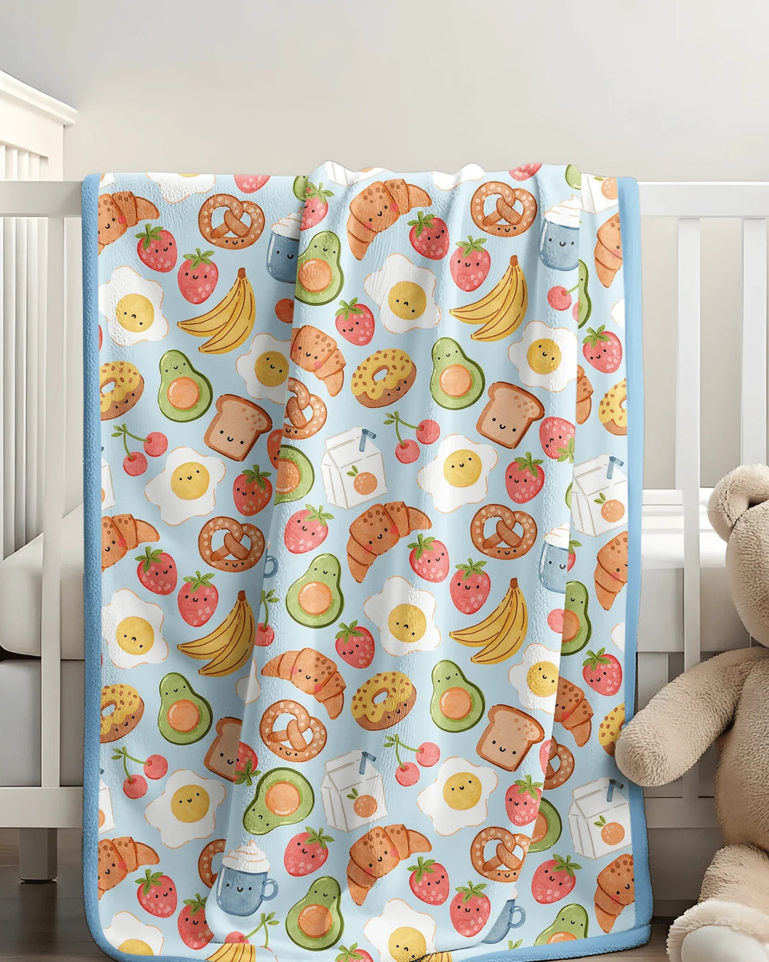 Breakfast Buddies Family Matching Bamboo Blanket