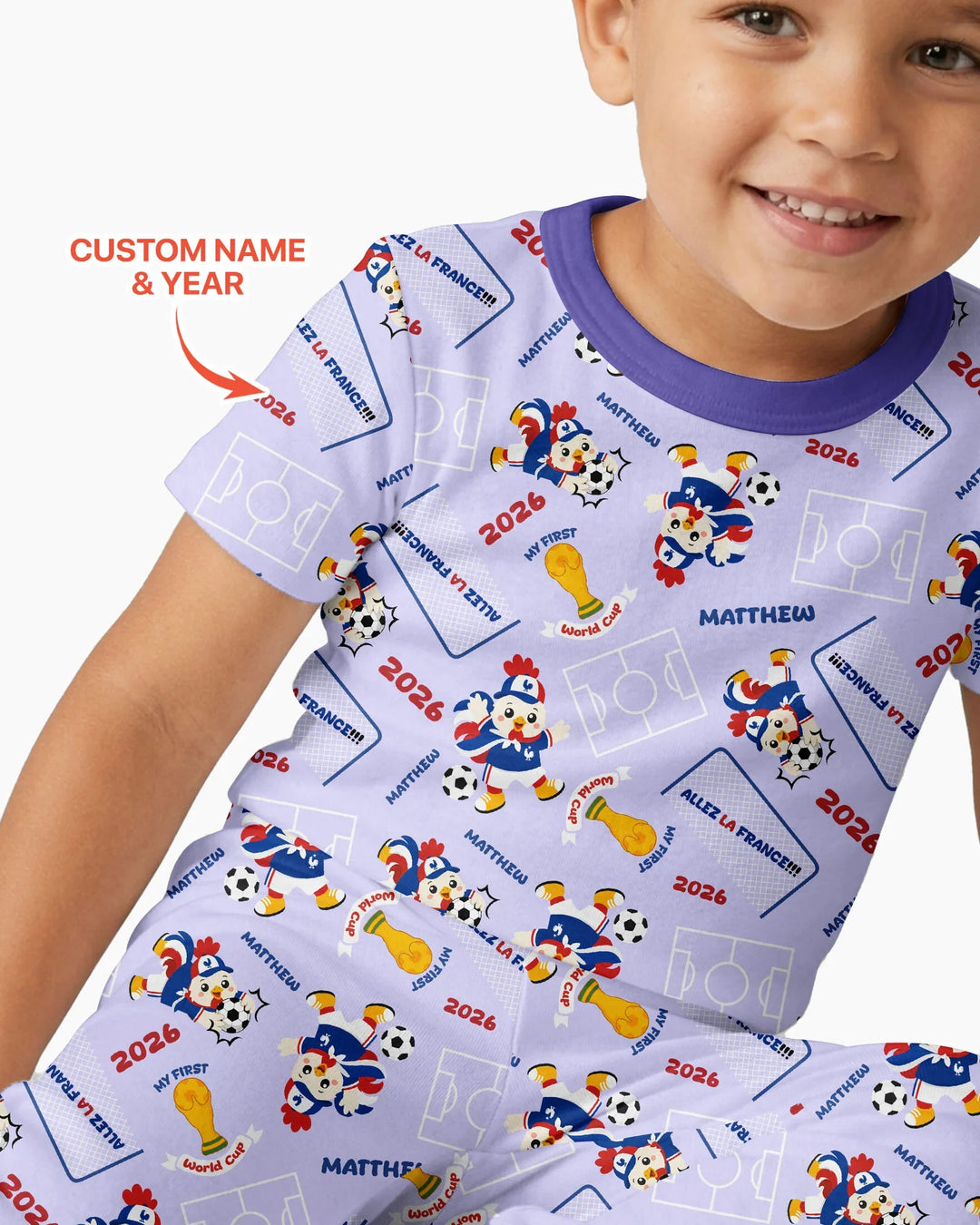 Conjunto de pijama de dos piezas de bambú de manga corta, plantilla personalizada