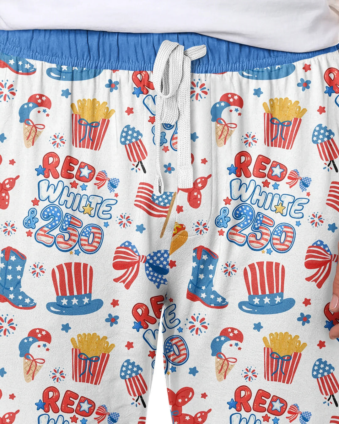 Red White & 250 Bamboo Men's Pajama Set