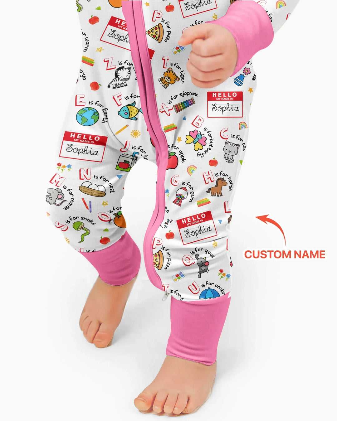 Gerippte Babykleidung mit individuellem Foto - Weich &amp; Skizzenhaft