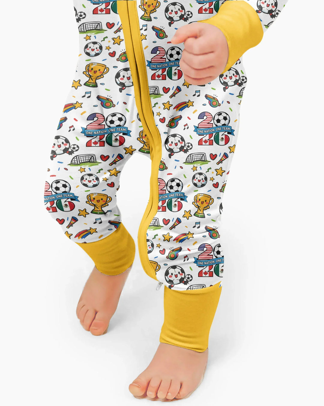 Soccer Fever 2026 Family Matching Bamboo Convertible Zippy