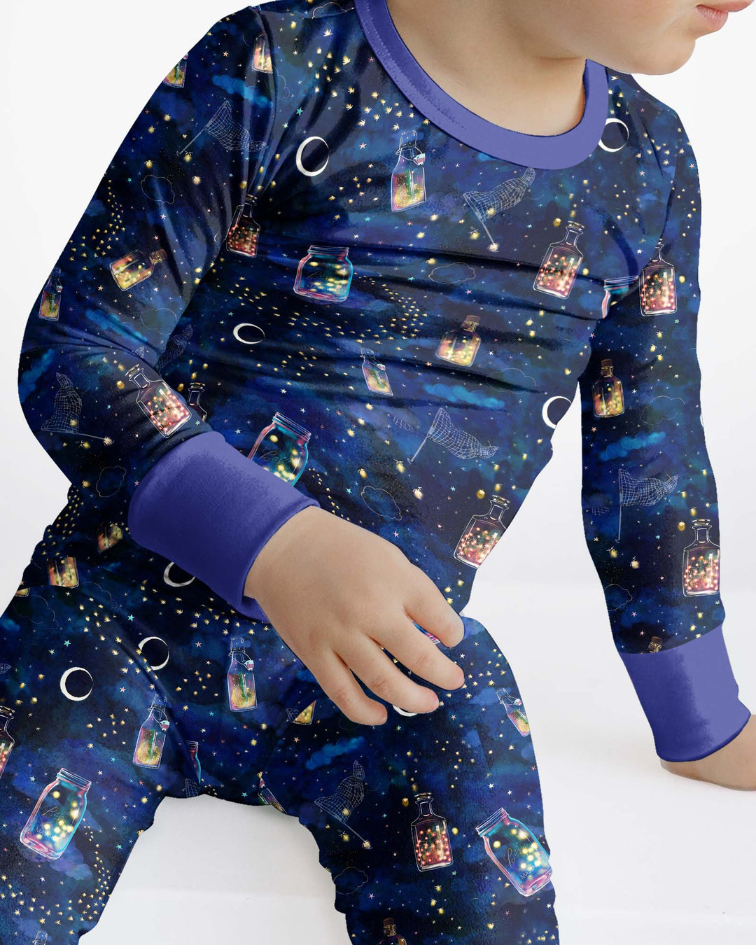 Conjunto de pijama de dos piezas de bambú con mangas largas, plantilla PERSONALIZADA