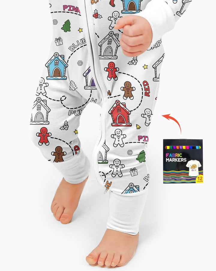 Colorable Matching Color Gingerbread Bamboo Convertible Zippy