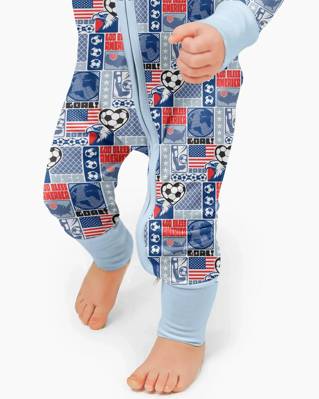 World Soccer God Bless America Bamboo Convertible Zippy
