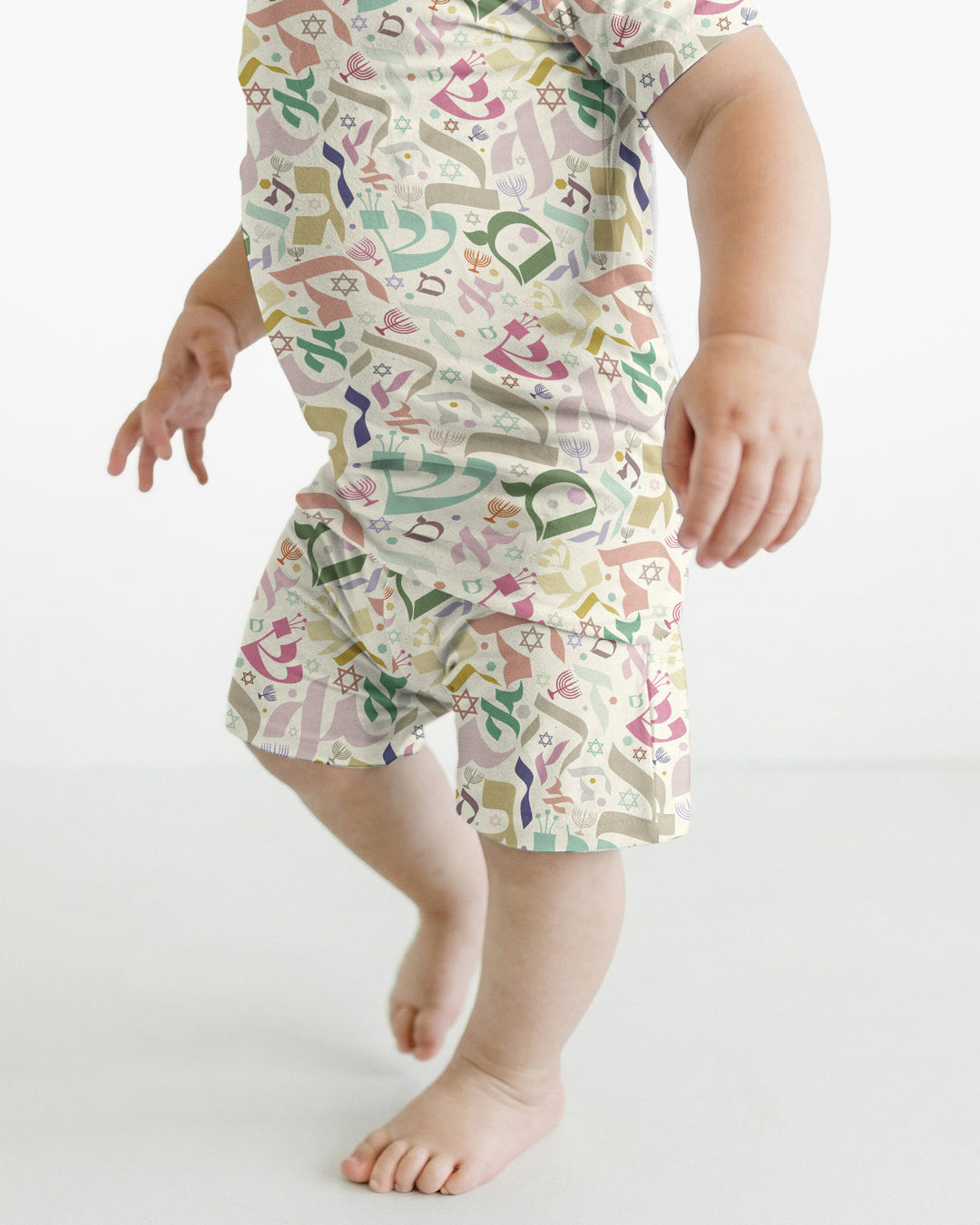 Schlafanzug-Set zweiteilig, kurze Ärmel, kurze Hose, Bambus