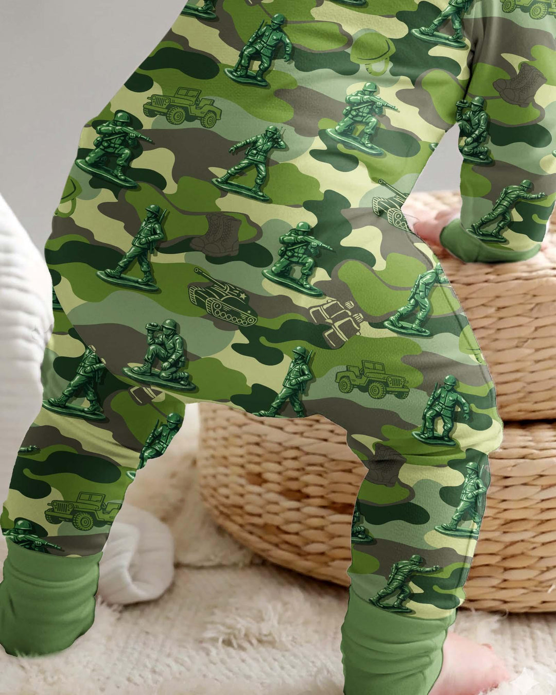 Green Army Men Bamboo Convertible Zippy