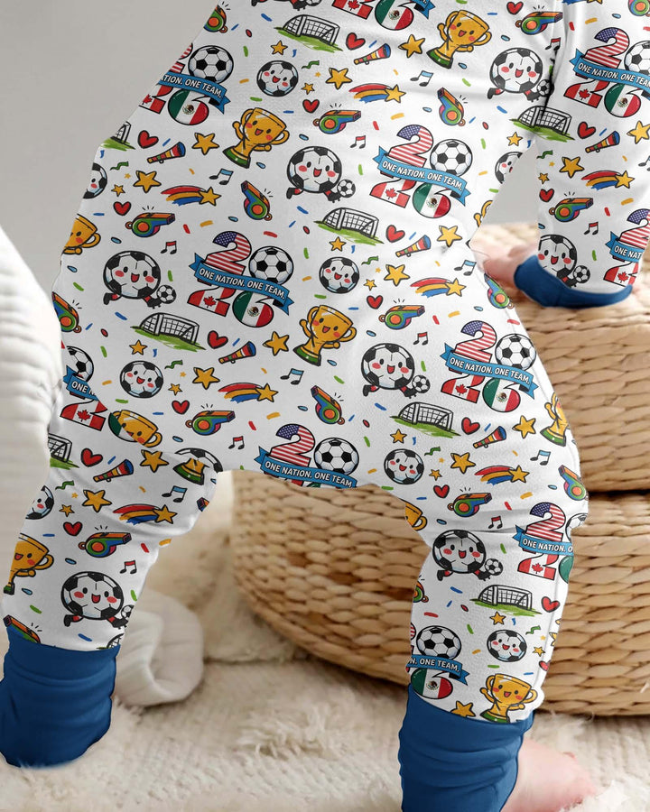 Soccer Fever 2026 Family Matching Bamboo Convertible Zippy