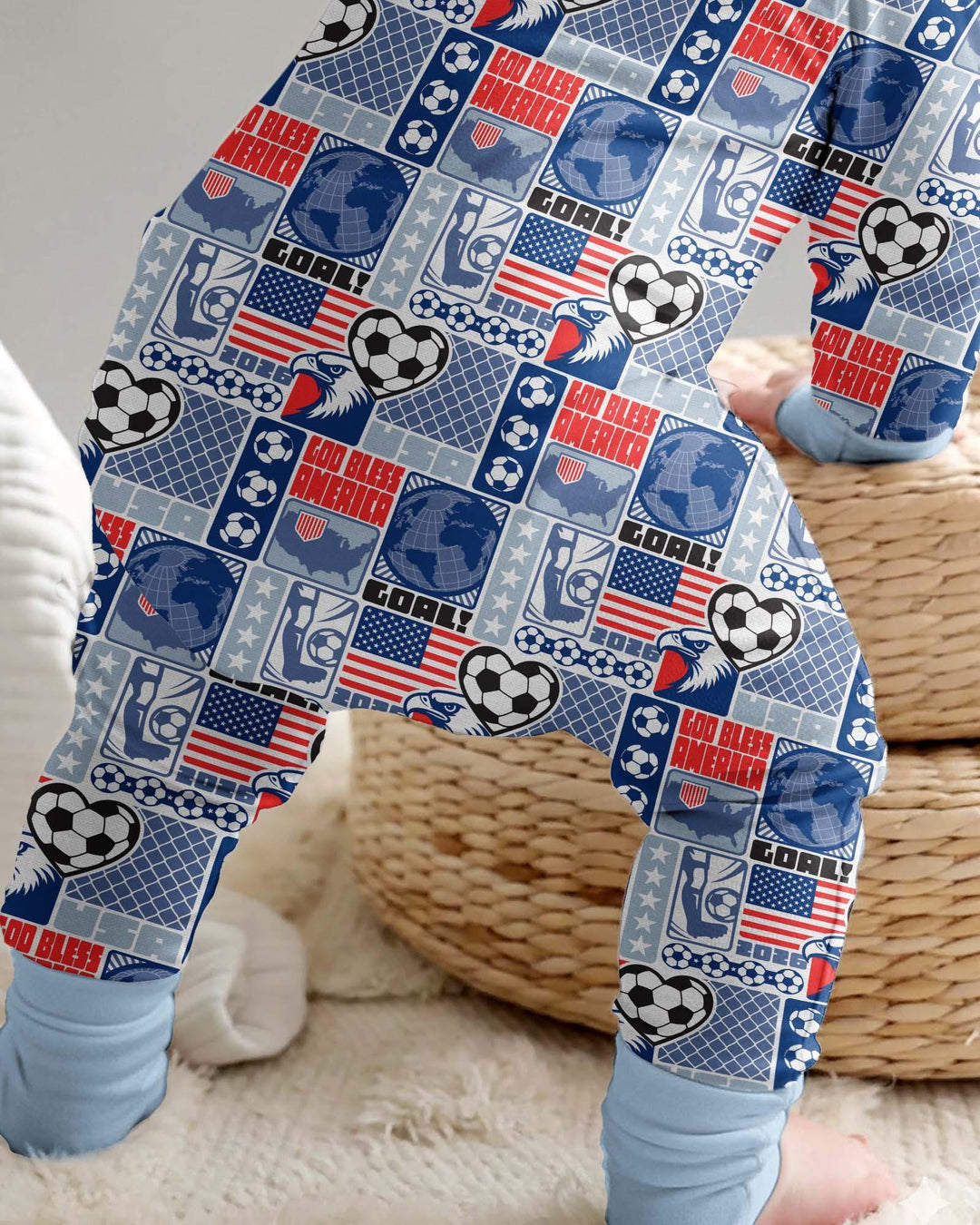 World Soccer God Bless America Bamboo Convertible Zippy