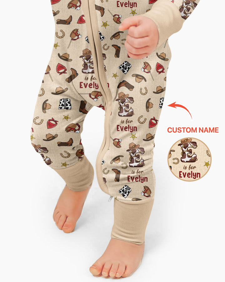 Little Wranglers Custom Name Bamboo Convertible Zippy