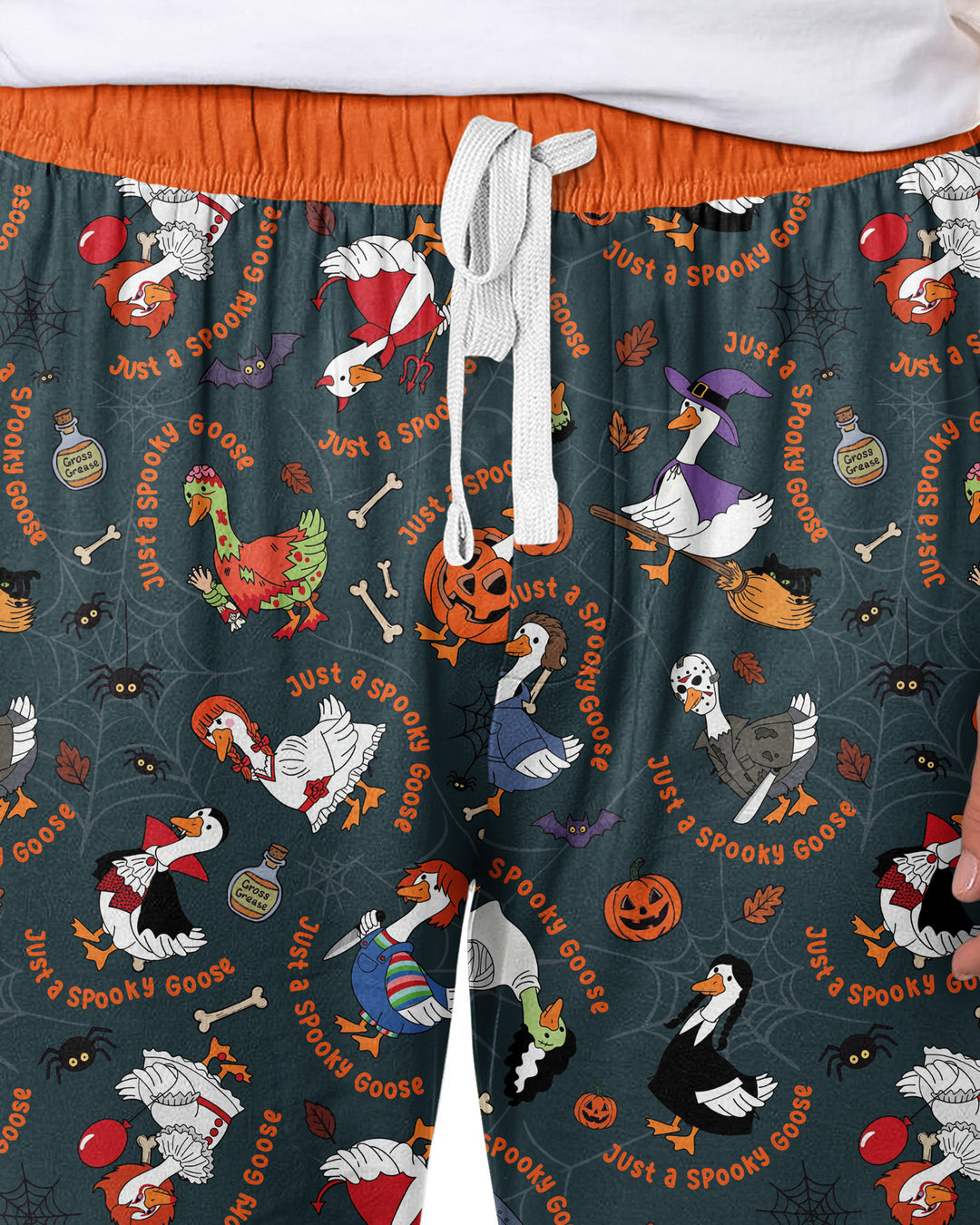 Just A Spooky Goose Family Matching Bamboo Men's Pajama Set
