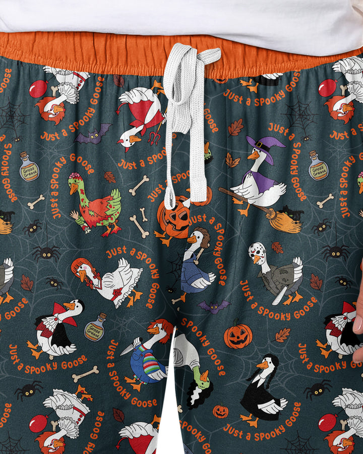 Just A Spooky Goose Family Matching Bamboo Men's Pajama Set