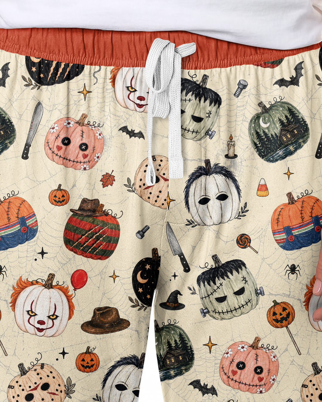 Horror Movie Pumpkins Bamboo Men's Pajama Set