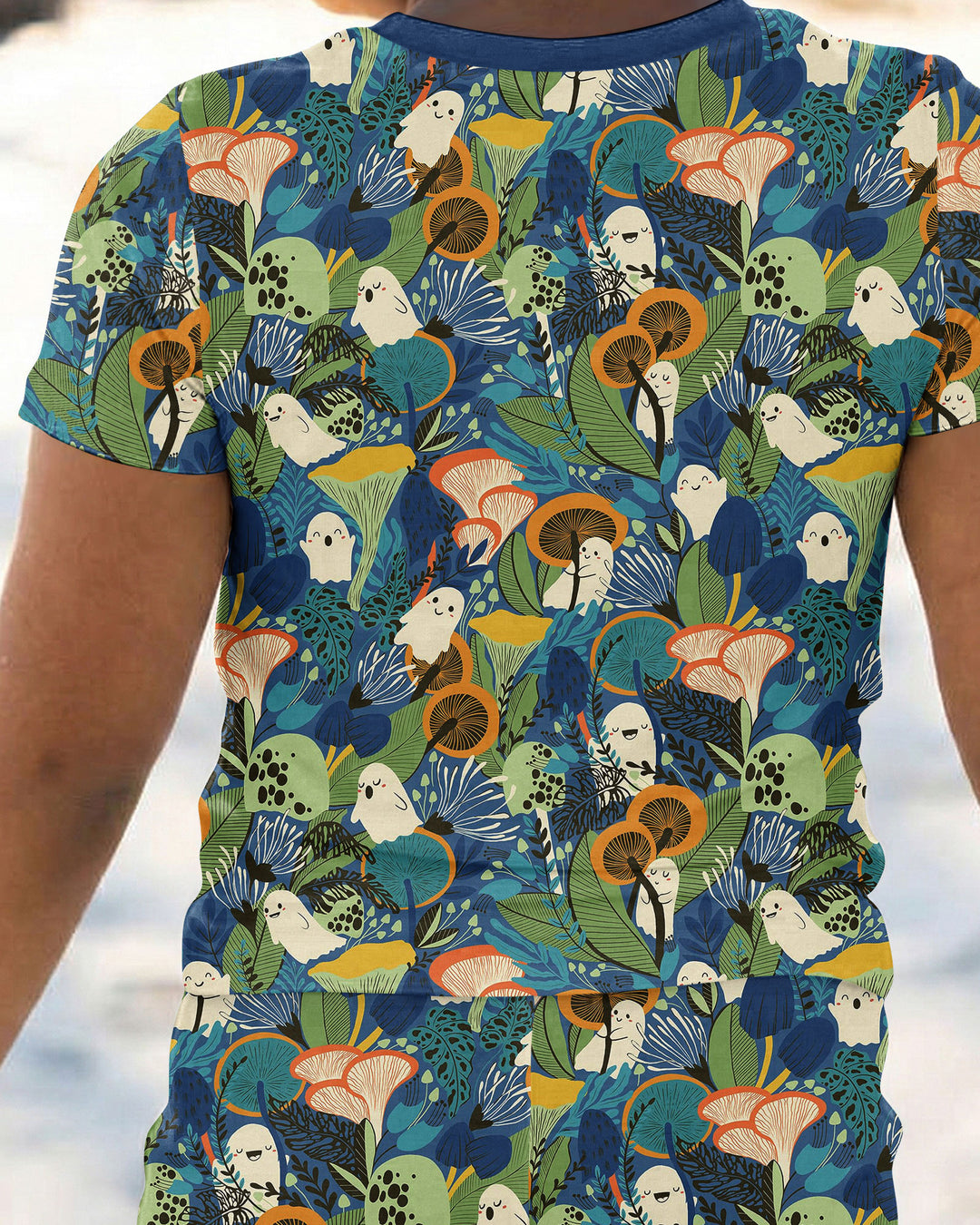 Ghost Forest Bamboo Two Piece Short Sleeve Pajama Set