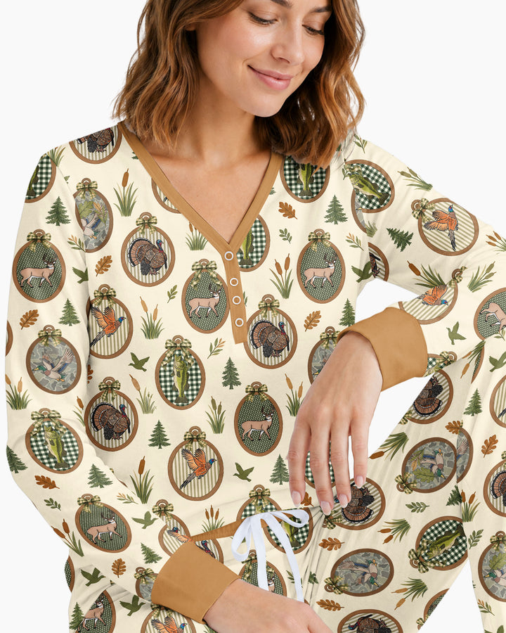 Hunting Season Bamboo Women Pajama Set