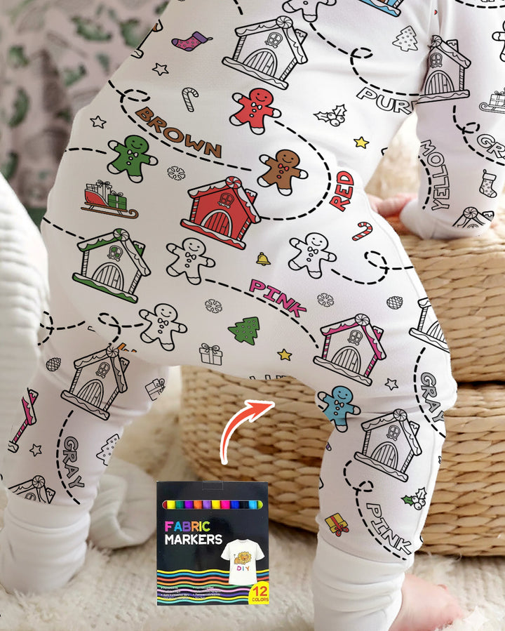 Colorable Matching Color Gingerbread Bamboo Convertible Zippy