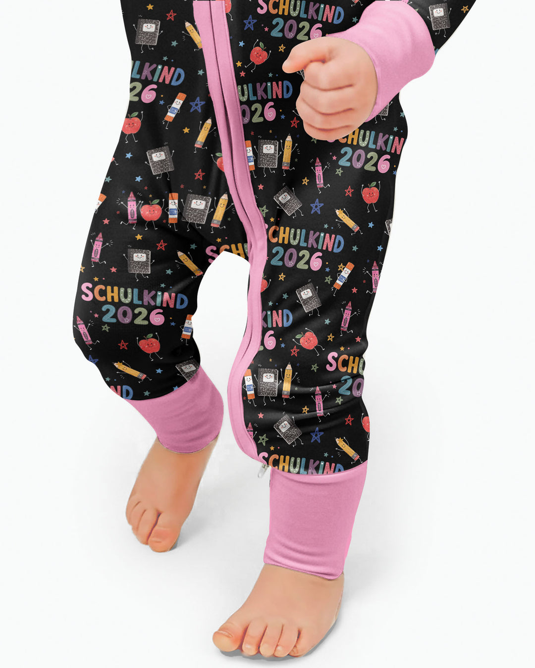 Gerippte Babykleidung mit individuellem Foto - Weich &amp; Skizzenhaft