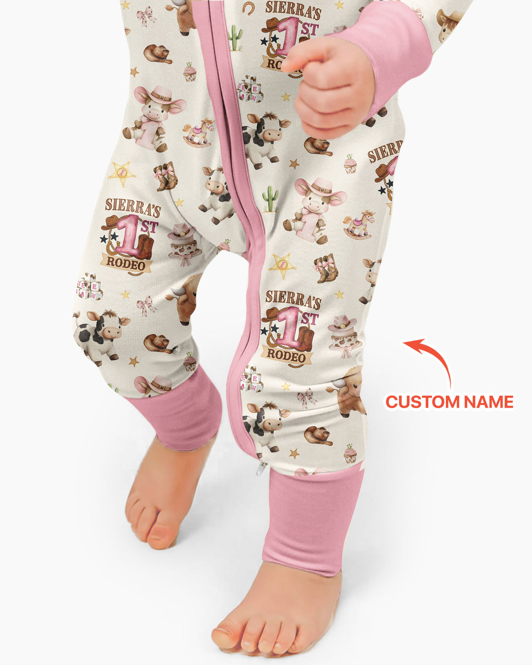 Custom Name First YeeHaw Birthday Bamboo Convertible Zippy