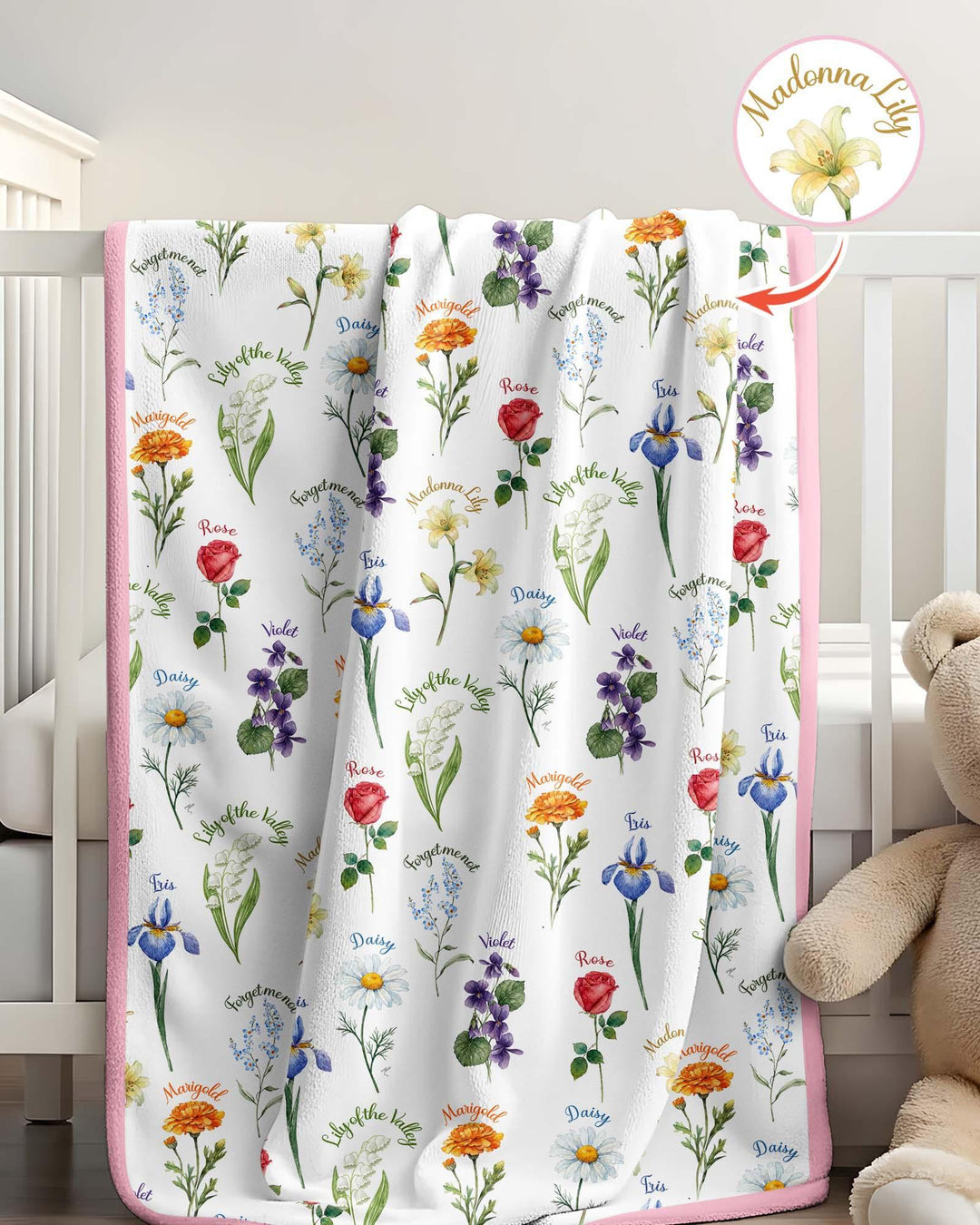 Marian Garden Bamboo Blanket