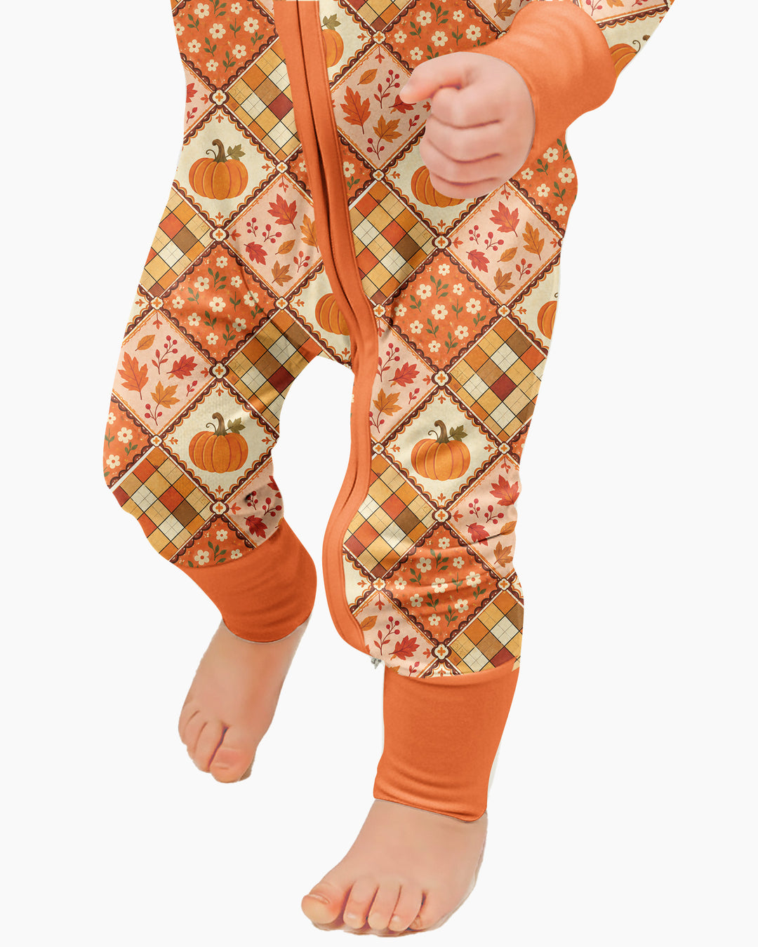 Fall Vintage Patchwork Bamboo Convertible Zippy
