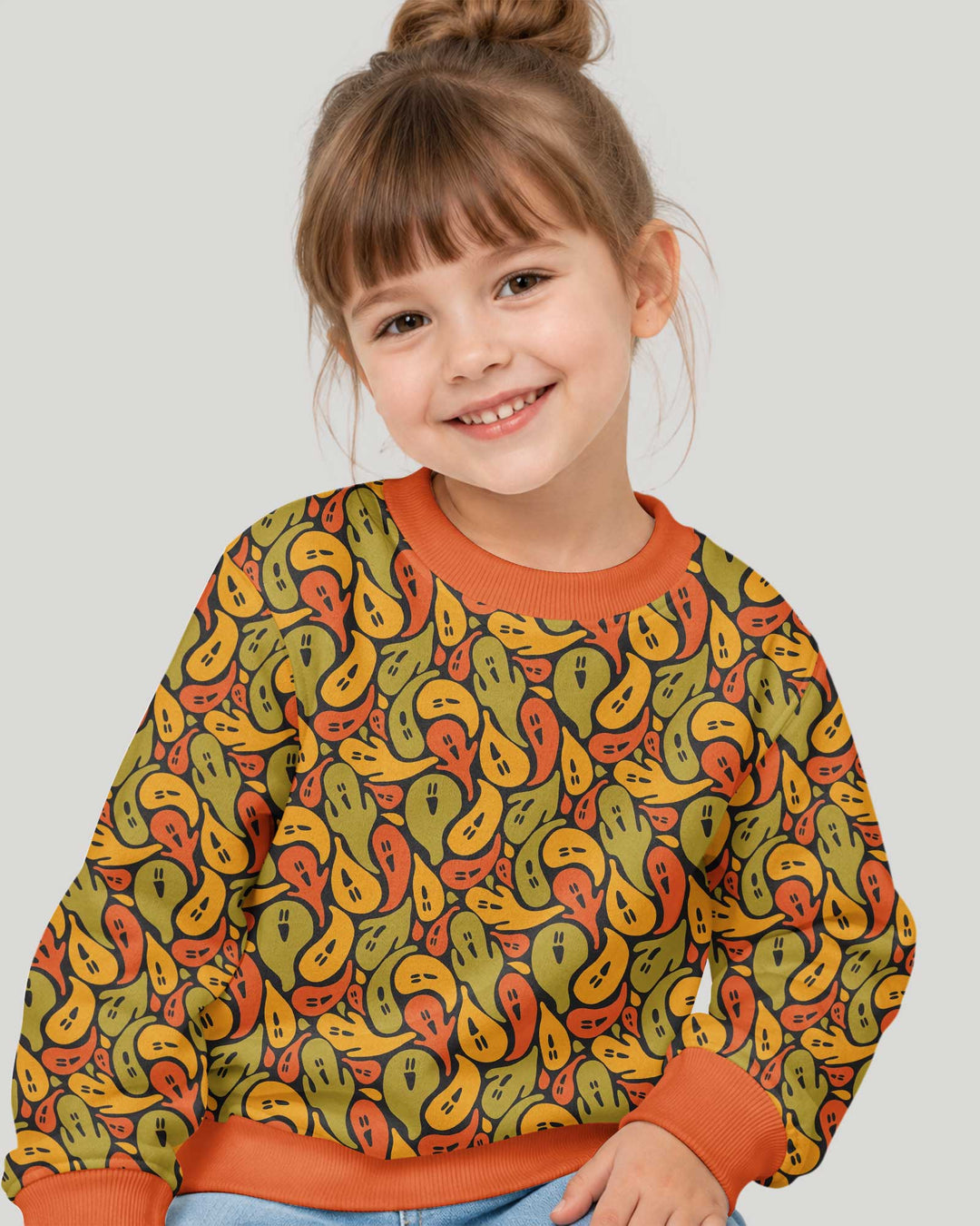 Retro Haunts & Happy Boos Bamboo Crewneck Sweatshirt