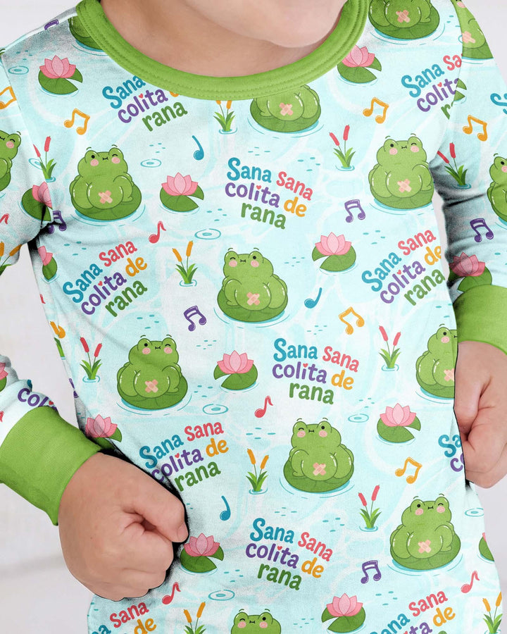 Sana Sana Colita De Rana Bamboo Two Piece Long Sleeve Pajama Set