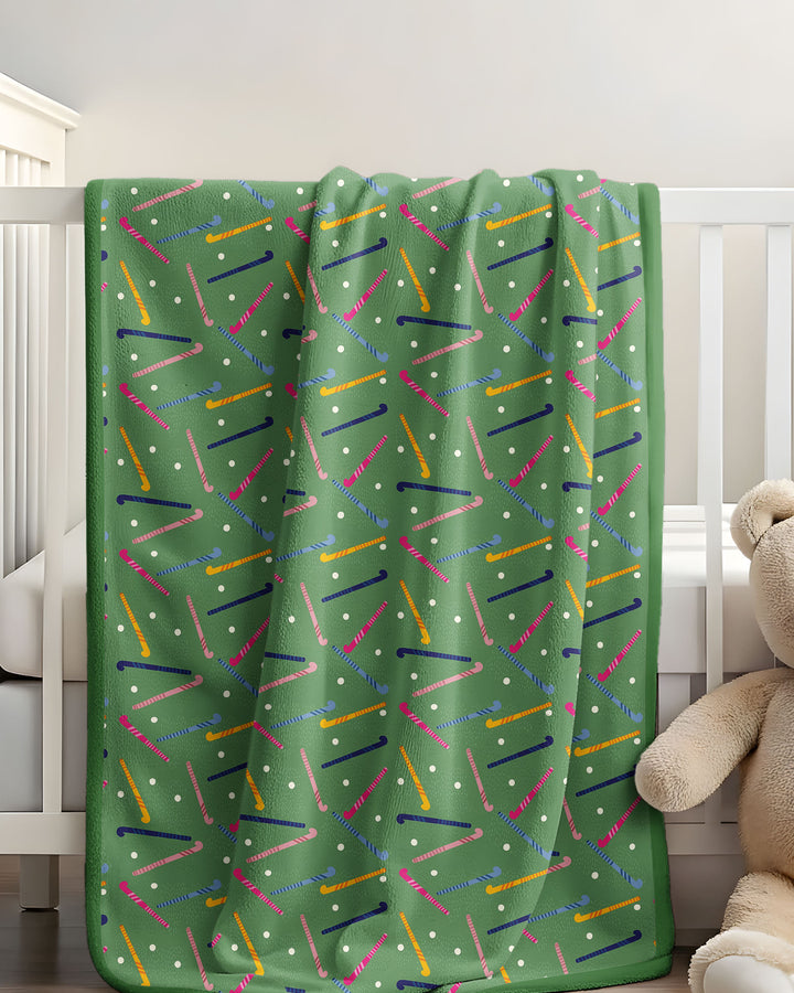 Field Hockey Fun Bamboo Blanket
