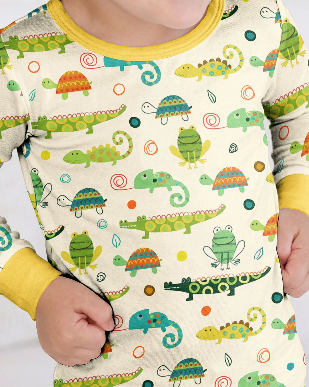 Swamp Buddies Bamboo Two Piece Long Sleeve Pajama Set