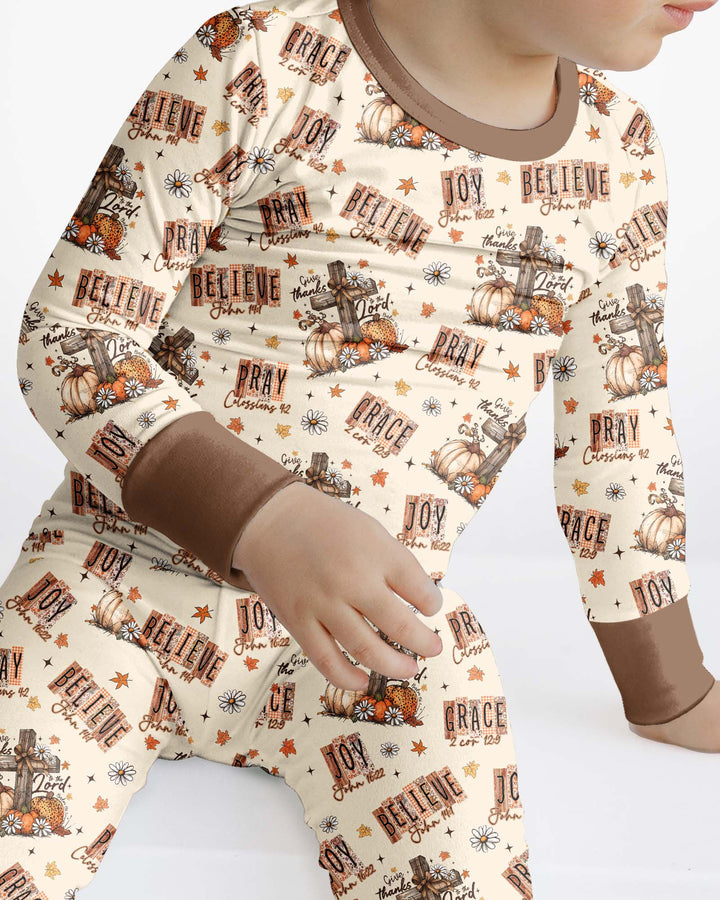 Conjunto de pijama de dos piezas de bambú con mangas largas, plantilla PERSONALIZADA