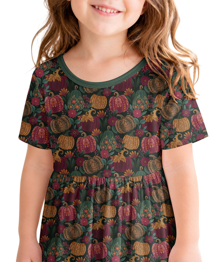 Velvet Pumpkins Bamboo Twirl Dress