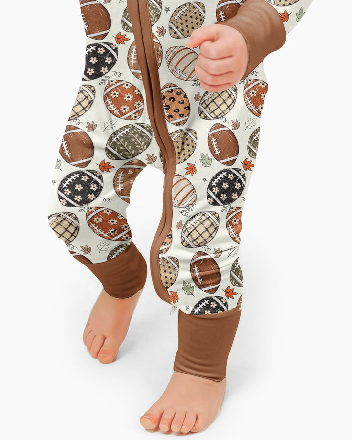 Boho Football Bamboo Convertible Zippy