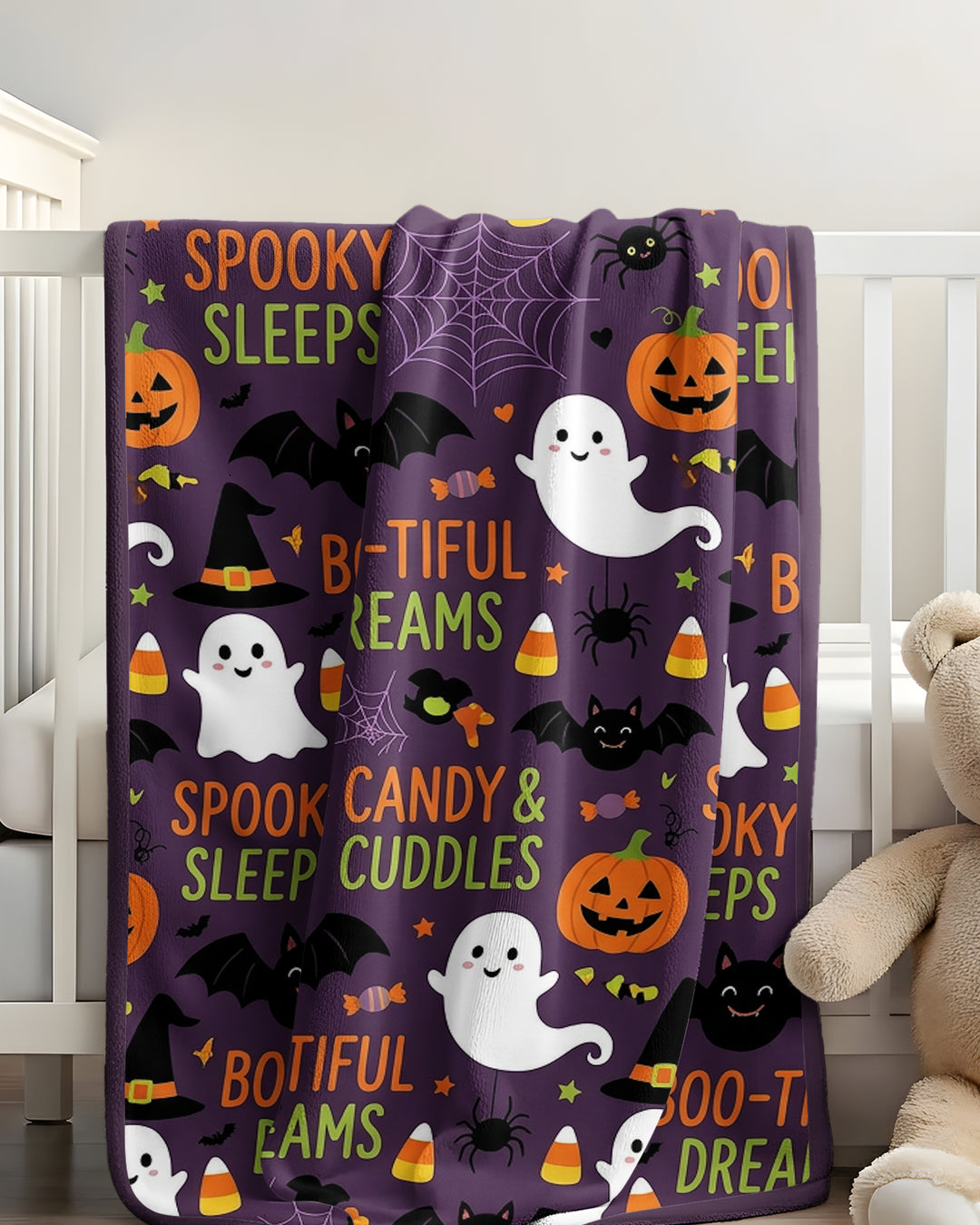 Midnight Boo Magic Bamboo Blanket