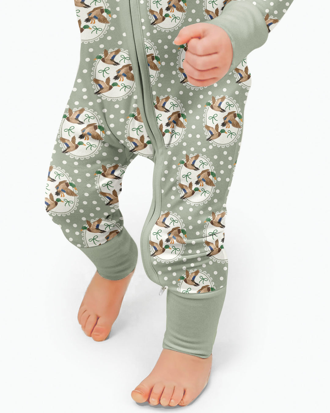 Dapper Ducks & Bows Bamboo Convertible Zippy