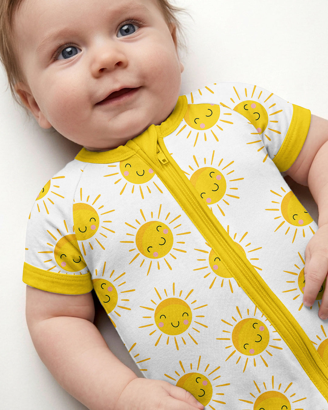 Sunshine Bamboo Shorty Zippered Romper