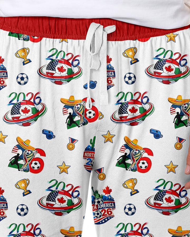 World Soccer North America 2026 Family Matching Bamboo Men's Pajama Set