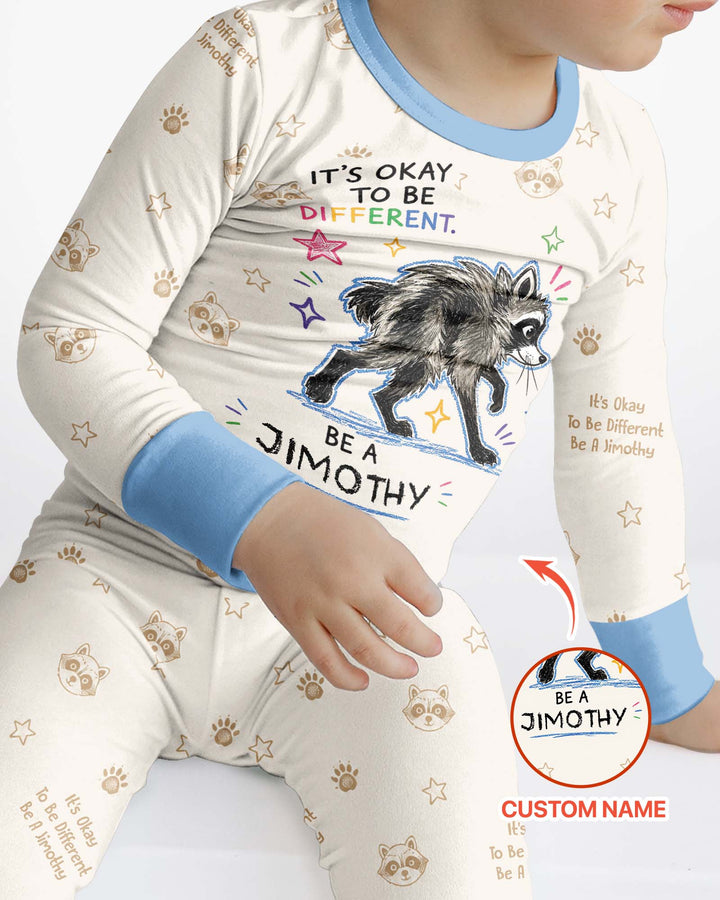 Jimothy The Raccoon Bamboo Two Piece Long Sleeve Pajama Set