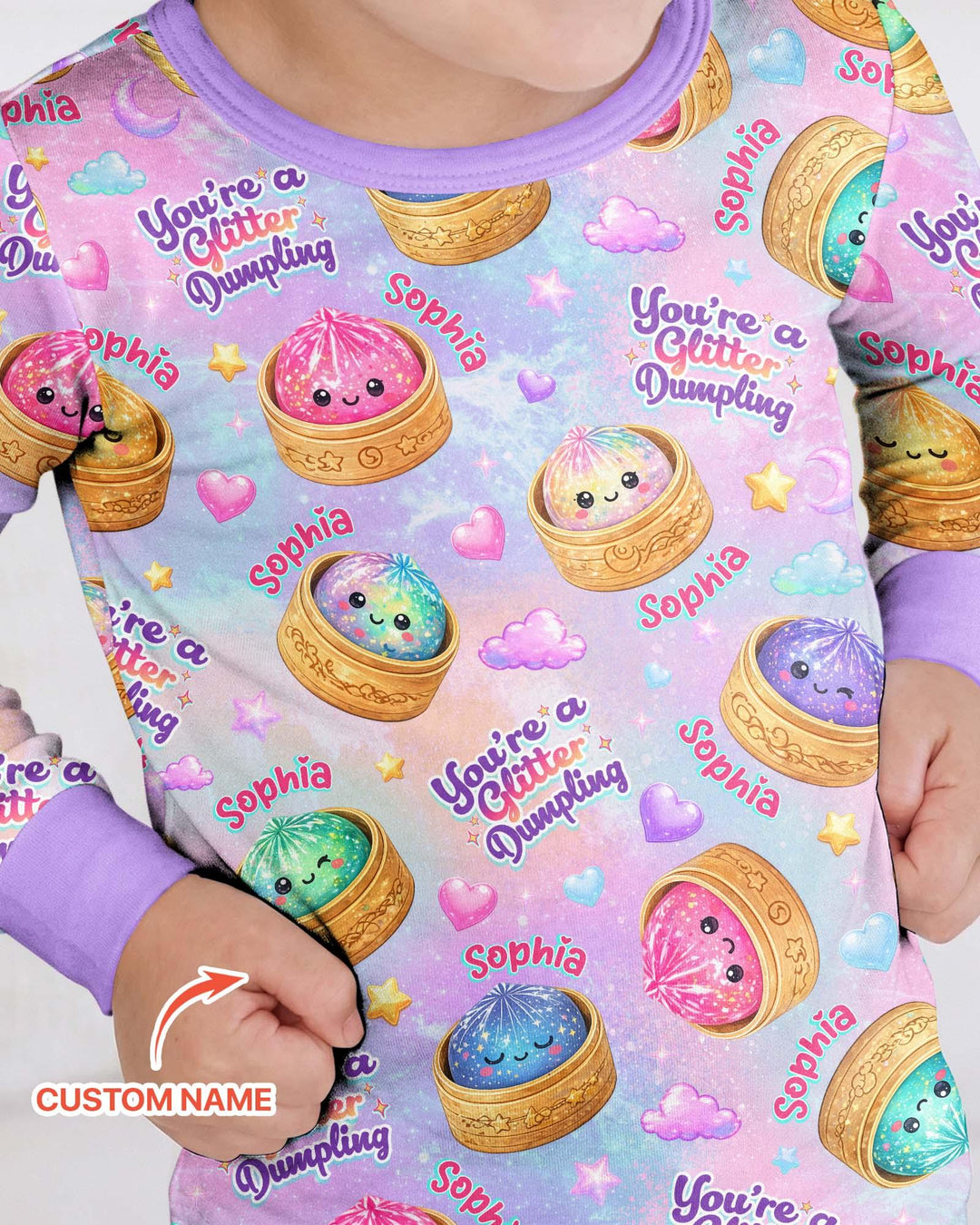 Conjunto de pijama de dos piezas de bambú con mangas largas, plantilla PERSONALIZADA