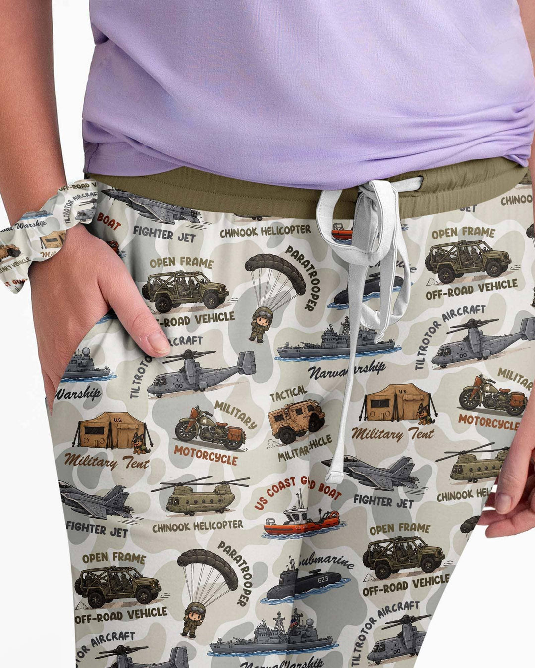 Little Hero Military Family Matching Bamboo Women Pajama Set