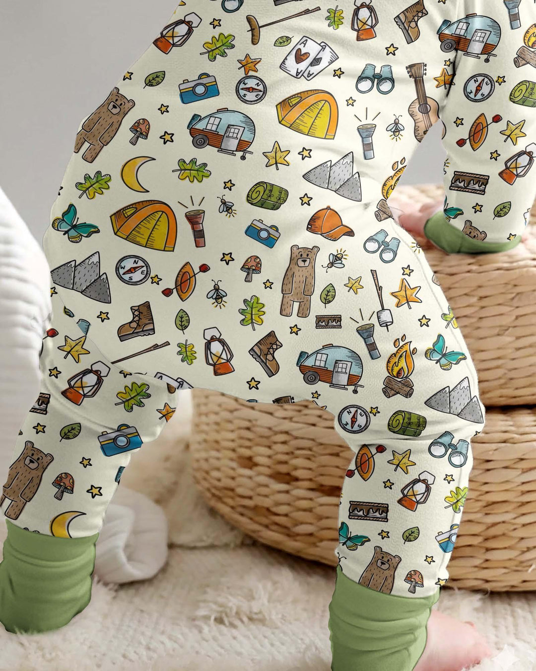 Love Camping Matching Family Bamboo Convertible Zippy