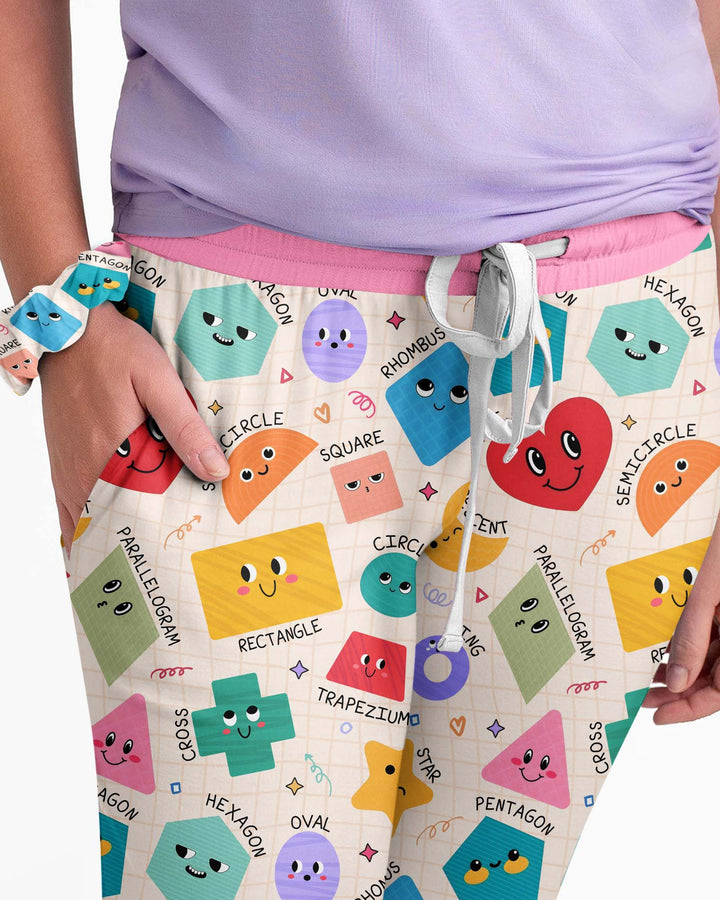 Happy Shape Squad Family Matching Bamboo Women Pajama Set