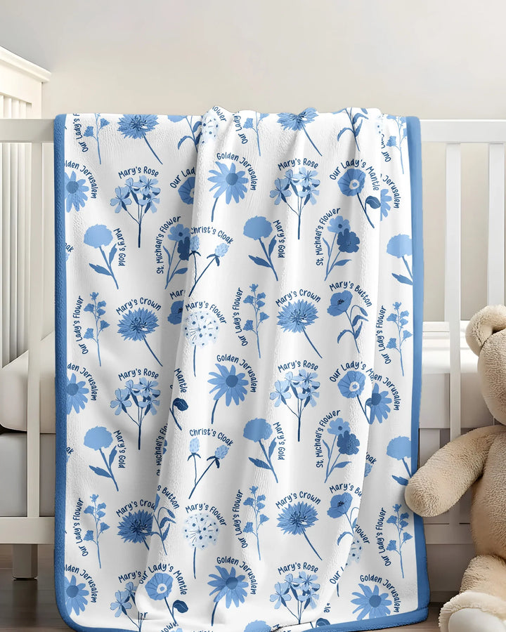Mary's Garden Bamboo Blanket
