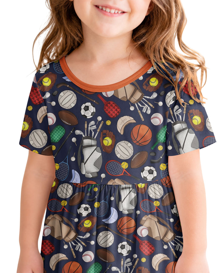 Sports Equipment Bamboo Twirl Dress