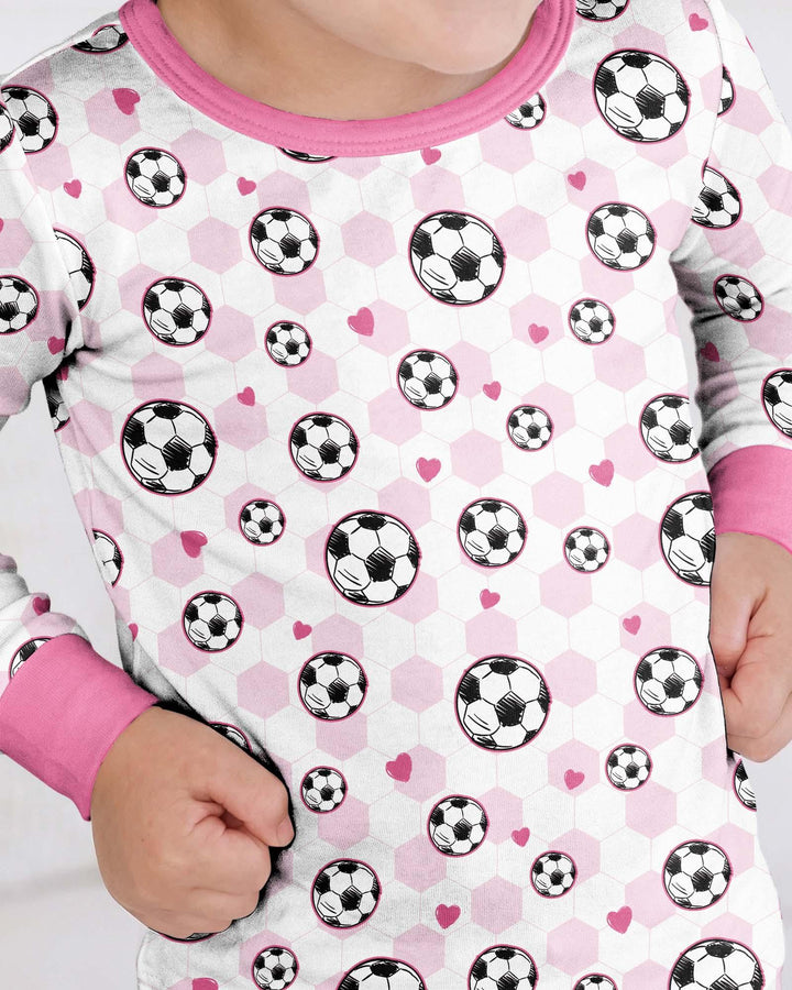 Goal Squad Family Matching Bamboo Two Piece Long Sleeve Pajama Set