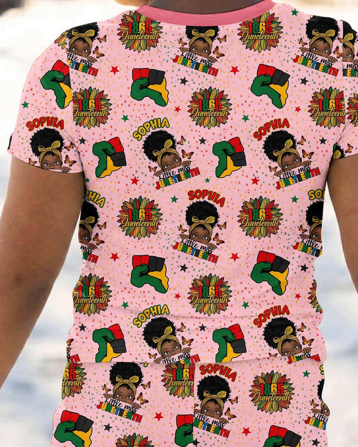 Zweiteiliges, kurzärmliges Pyjama-Set mit Marienkäfern