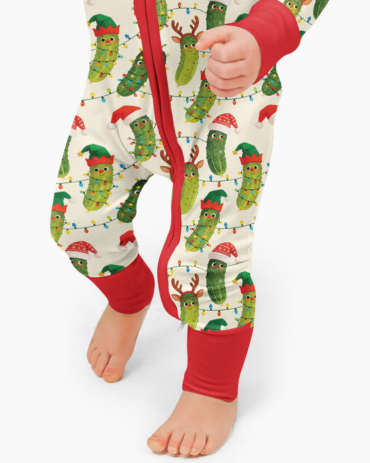Cheerful Christmas Pickle Bamboo Convertible Zippy
