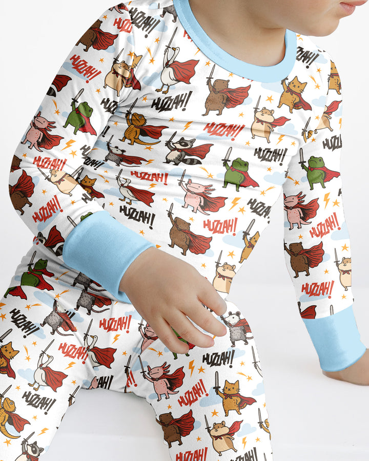 Huzzah! Huzzah! Bamboo Two Piece Long Sleeve Pajama Set