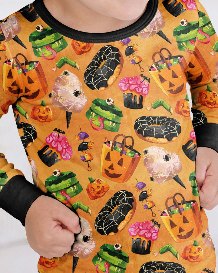 Spooky Snack Shack Bamboo Two Piece Long Sleeve Pajama Set