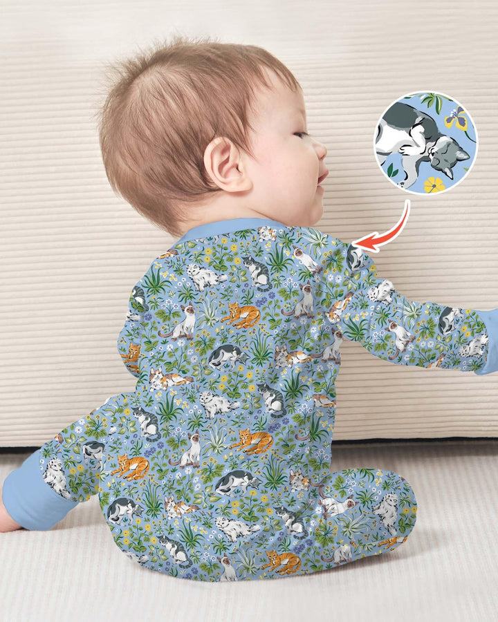 Gerippte Babykleidung mit individuellem Foto - Weich &amp; Skizzenhaft