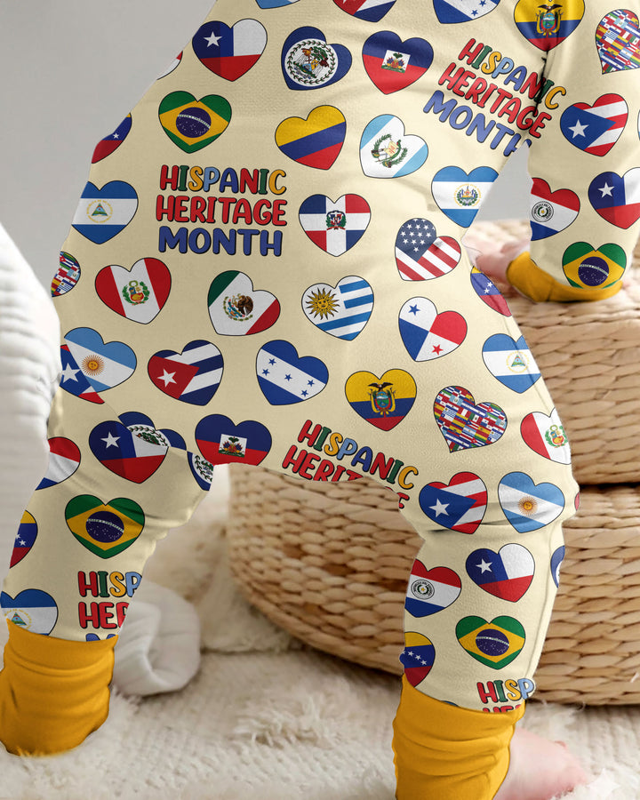 Country Flags Hispanic Heritage Month  Bamboo Convertible Zippy